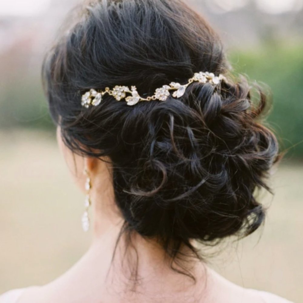 Lindsay Marie Romantique Crystal & Pearl Hair Vine